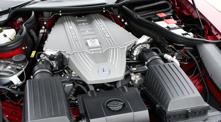 Mercedes-Benz SLS Roadster Engine